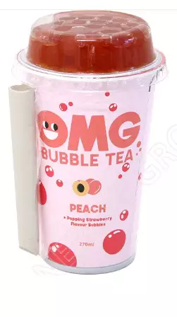 Omg Bubble Tea Peach 270ml - Limonadit ja virvoitusjuomat - 14971 - 1