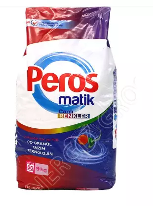 Peros Matik Canli Renkleri/ Pesujauhe 9kg - Pyykinpesuaineet ja -tarvikkeet - 15161 - 1