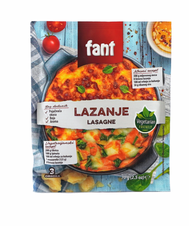 Podravka Fant Lasagne Mausteseos 70g - Maustesekoitukset - 16631 - 1