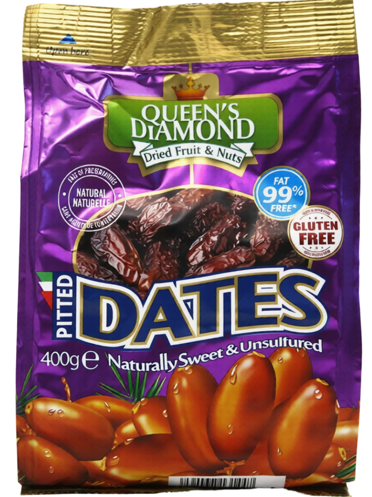 Queen's Diamond Pitted Dates/ Taateli 400g - Kuivatut hedelmät - 18931 - 1