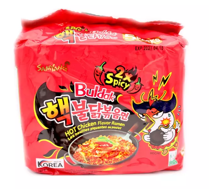 Samyang Buldak 2xSpicy Pikanuudeli 725g (5x140g) - Nuudelit - 11321 - 1