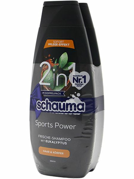 Schauma Sports Power 2 in 1 Shampoo 2x400ml - Shampoot - 21071 - 1