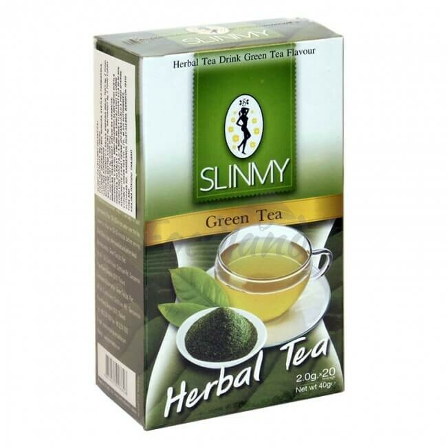 Slinmy Green Tea Herbal Tea / Vihreä yrttitee 40g - Terveys teet - 11541 - 1