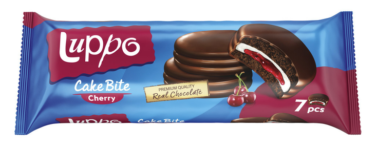 Solen Luppo Burger Pie Cherry Marshmallow Keksi 182g - Täytekeksit ja vohvelit - 17361 - 1