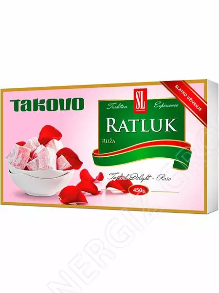 Takovo Ratluk Turkish Delight Rose Lokum 450g - Patukat - 13591 - 1