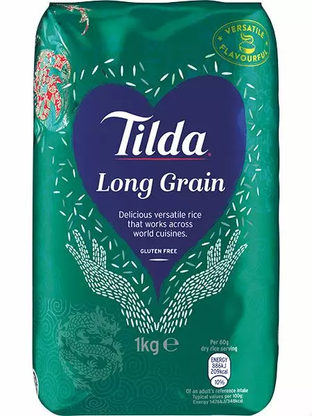 Tilda Long Grain Riisi 1kg - Tummat ja täysjyväriisit - 13791 - 1