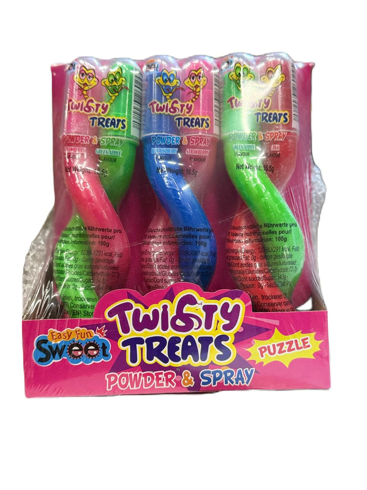 Twisty Treats Powder&Spray/ Karkki 18x16,5g - Irtomakeiset - 17001 - 1