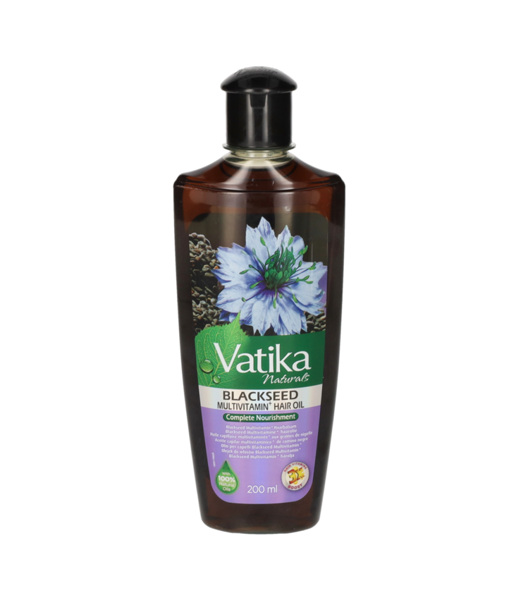 Vatika Naturals Multivitamin + BlackSeed Hair Oil/ Ryytineito hiusöljy 200ml - Kosmetiikka - 12291 - 1