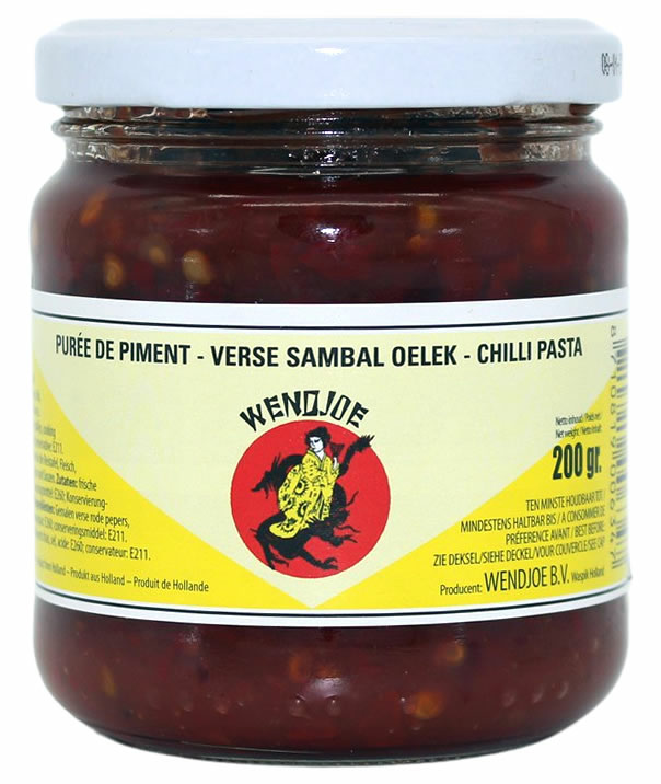Wendjoe Sambal Oelek / Chilli Pasta 200g CAM - Chili-kastikkeet - 5091 - 1