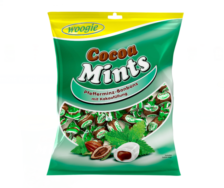 Woogie Peppermint candies with cacao filling/ Pastilli 150g - Irtomakeiset - 16911 - 1
