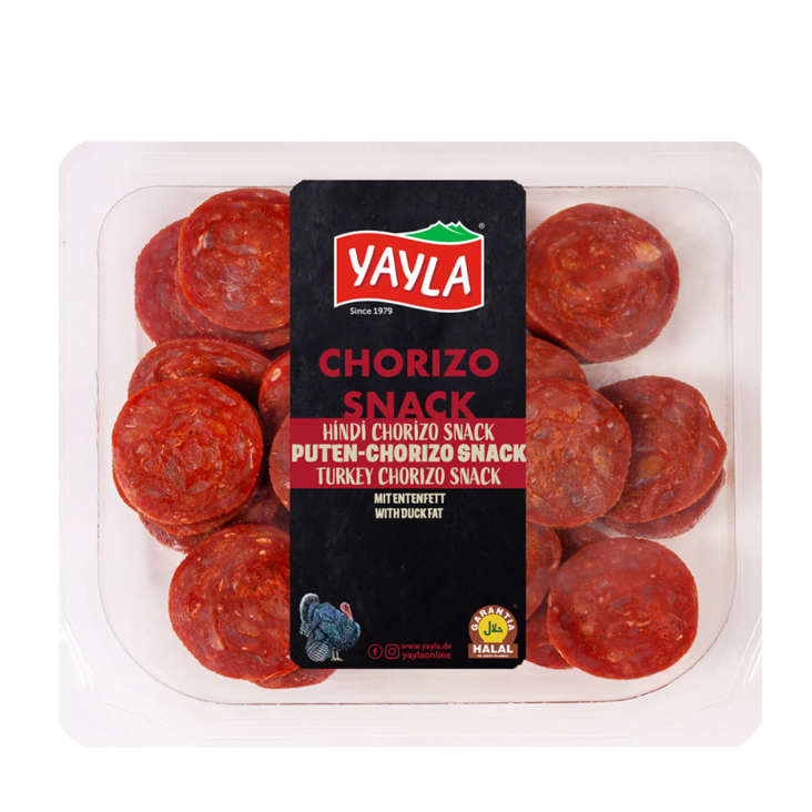 Yayla Hindi Chorizo Snack/ Kalkkuna Chorizo 80g - Kalkkuna leikkeleet ja makkarat - 17871 - 1