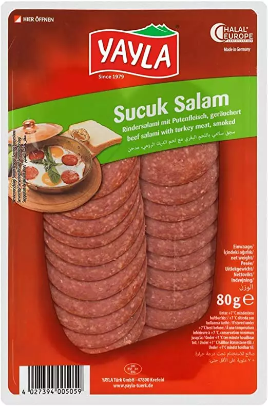 Yayla Sucuk salami / Salami 80g - Sucuk makkarat - 5241 - 1