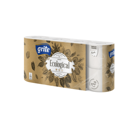 Grite Ecological Wc-Paperi 8rulla - Talouspaperit ja WC-paperit - 18682 - 1