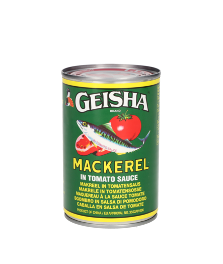 Geisha Mackerel in Tomato sauce / Makrilli tomaattikastikkeessa 425g TNK - Kala- ja äyriäissäilykkeet - 20052 - 1