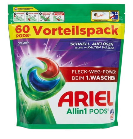 Ariel Color/ Pyykinpesujauhe 60kplx19,9g - Pyykinpesuaineet ja -tarvikkeet - 21202 - 1
