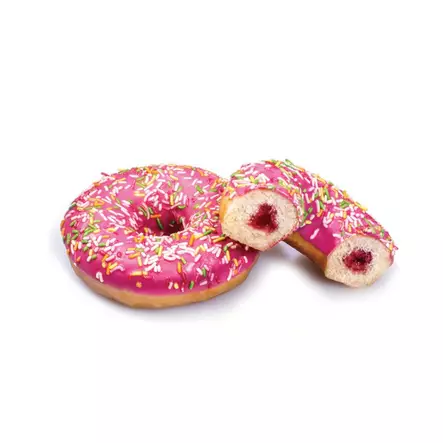 FG Mansikka Tutti Frutti Donitsi 36*70g - Makeat leivonnaiset - 15092 - 1