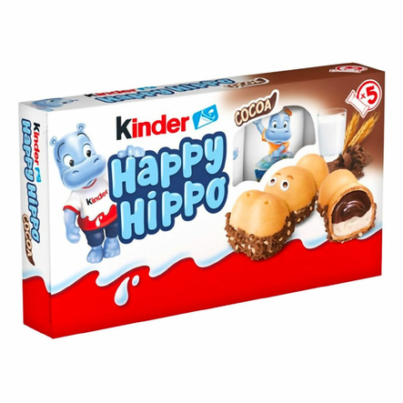 Kinder Happy Hippo/ Suklaapatukka 5x20,7g - Suklaat - 15292 - 1