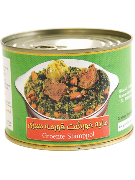 Namazi Ghormeh Sabzi Stew / Paistettu ghormeh-kasvis LIHATON 450g - Valmisruokasäilykkeet - 19612 - 1