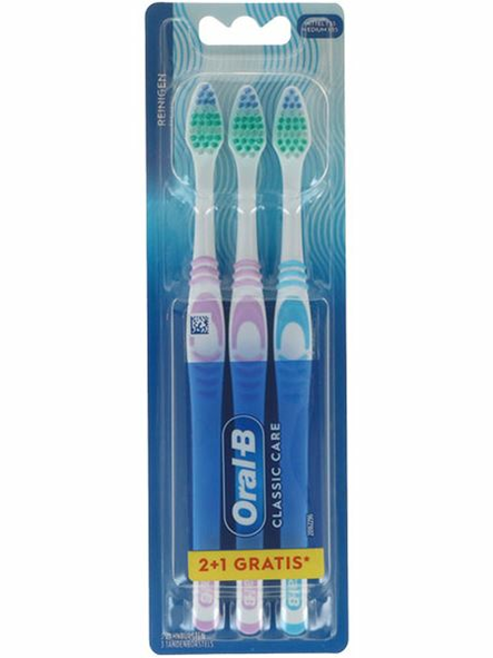 Oral-B Classic Care Medium Hammasharja 3kpl - Hygieniatarvikkeet - 21062 - 1