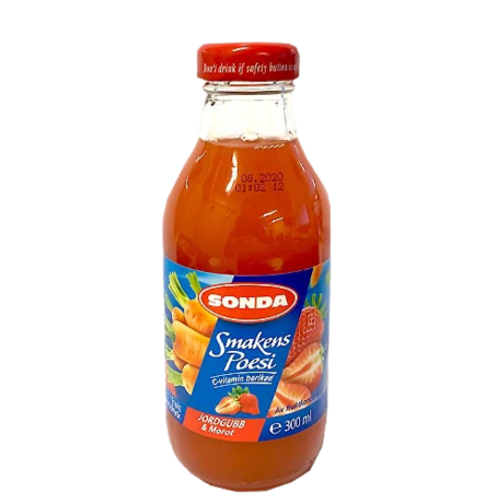 Sonda Mansikka - Porkkana juoma 300ml CAM - Mehut ja nektarit - 19372 - 1