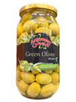 Anjoman Whole Green Olives / Kokonaiset vihreät oliivit suolavedessä 960g CAM - Oliivisäilykkeet - 19312 - 1