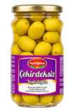 Aydogmus Cekirdeksiz Yesil Zeytin / Kivettömät Vihreät oliivit 350g CAM - Oliivisäilykkeet - 21582 - 1