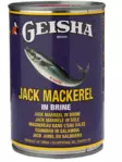 Geisha Jack Mackerel in Brine / Makrilli suolavedessä 425g TNK - Kala- ja äyriäissäilykkeet - 15622 - 1