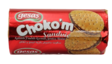 Gesas Chokom Sandwich Biscuit/ Kaakao-hasselpähkinätäytekeksi 300g - Täytekeksit ja vohvelit - 13832 - 1