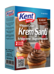 KentBor Whipped Cream mix Chocolate/ Kaakao Kermavaahto 2x75g - Vanukkaat ja jälkiruoka-ainekset - 19172 - 1