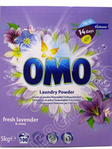 Omo Pulver Fresh Lavender & Mint Pykkinpesujauhe 100W 5kg - Pyykinpesuaineet ja -tarvikkeet - 15702 - 1