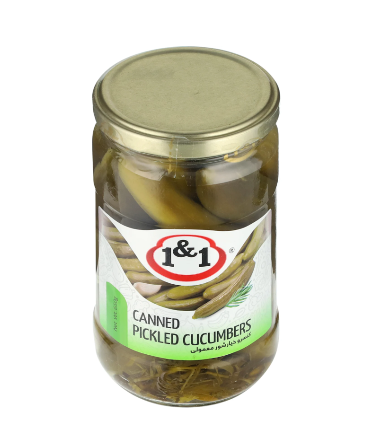 1&1 MINI Pickled Cucumbers / MINI Marinoitu Kurkku 660g CAM - Kurkkusäilykkeet - 17882 - 1