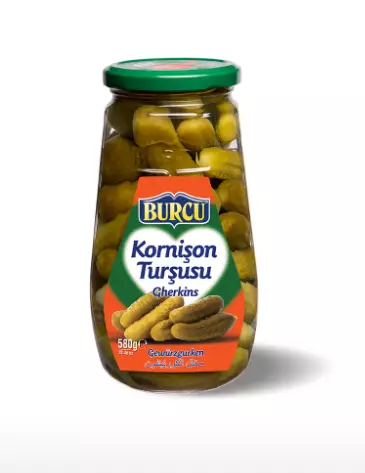 Burcu Kornison Tursusu / Pienet maustekurkut 580g CAM - Kurkkusäilykkeet - 1112 - 1