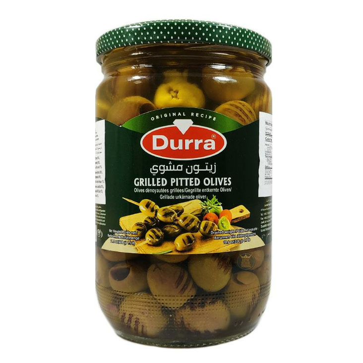 Durra Grilled Pitted Olives/ Grilattu Vihreä Oliivi 670g CAM - Oliivisäilykkeet - 16802 - 1