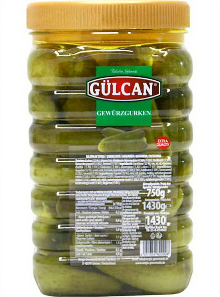 Gulcan Pickled Cucumbers/ Suolakurkku 1,43kg PET - Kurkkusäilykkeet - 18952 - 1