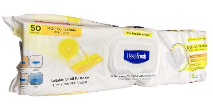 Deep Fresh Mop Head Lemon Oil/ Vaihtomoppi 50kpl - Siivousvälineet ja tarvikkeet - 21472 - 1