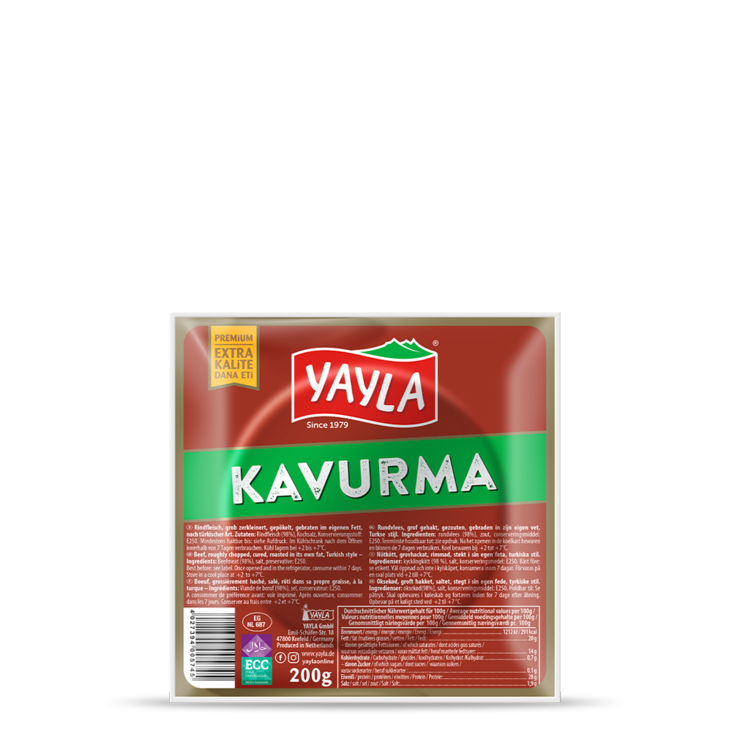 Yayla Kavurma / Kuivatettu Liha 200g - Nauta leikkeleet ja makkarat - 5202 - 1