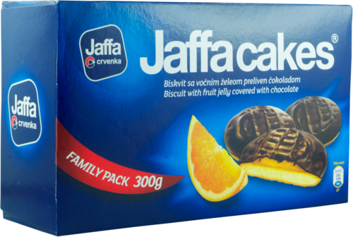 Jaffa Crvenka Biscuts/ Appelsiini keksi 300g - Täytekeksit ja vohvelit - 7932 - 1
