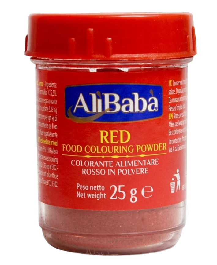 Alibaba Red Food Colour / Ruokaväri Punainen 25g - Elintarvikevärit - 20462 - 1