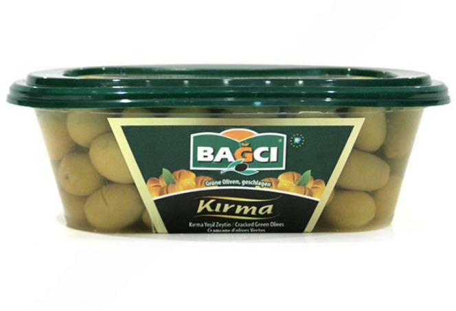 Bagci Kirma Yesil Zeytin / Rikottu vihreät oliivit 400g - Oliivisäilykkeet - 612 - 1