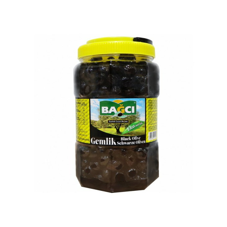Bagci Siyah Zeytin Gemlik / Musta Oliivi (EKO) 1,5Kg PET - Oliivisäilykkeet - 9522 - 1