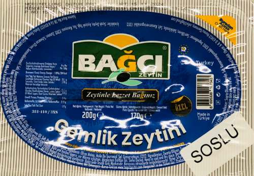 Bagci Siyah Zeytin SOSLU ÖZEL/ Musta oliivit 200g VAKUM - Oliivisäilykkeet - 16292 - 1