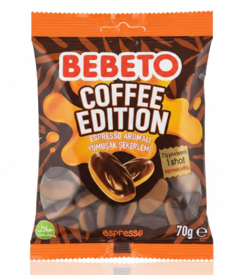 Bebeto Coffee Edition Espresso Flavored Karkkipussi 70g - Irtomakeiset - 20332 - 1