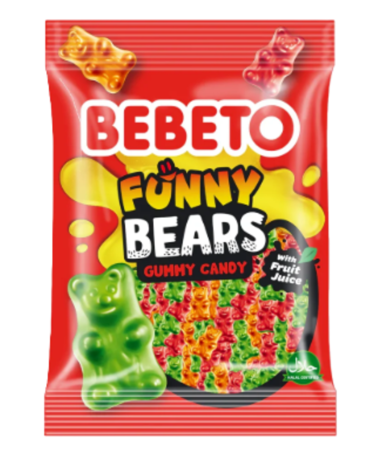 Bebeto Funny Bears Karkkipussi 80g - Irtomakeiset - 792 - 1