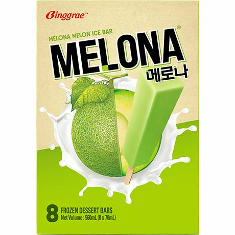 Binggrae Melona Ice Bar/ Meloni jäätelö 8x70ml - Pakastemakeiset ja -jälkiruoat - 14152 - 1
