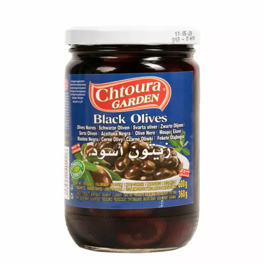 Chtoura Garden Black Olives, Lebanon / Musta oliivit 600g CAM - Oliivisäilykkeet - 12412 - 1