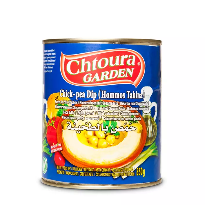 Chtoura Garden Chickpea Dip / Kikhernelevite (hummus tahina) 850g TNK - Papu- ja linssisäilykkeet - 1362 - 1
