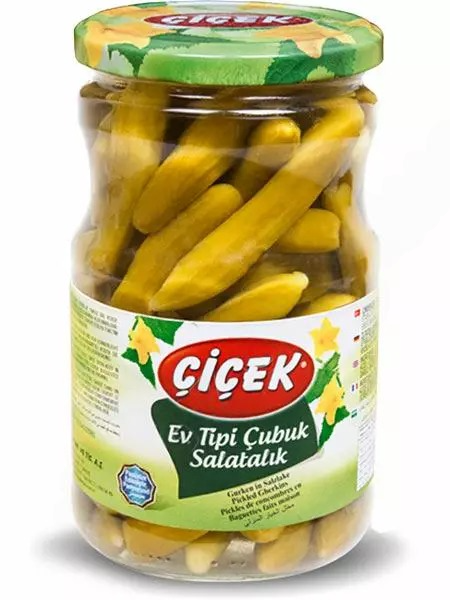 Cicek Cubuk Salatalik Tursu / Kurkut mausteliemessä 680/360g CAM - Kurkkusäilykkeet - 11412 - 1