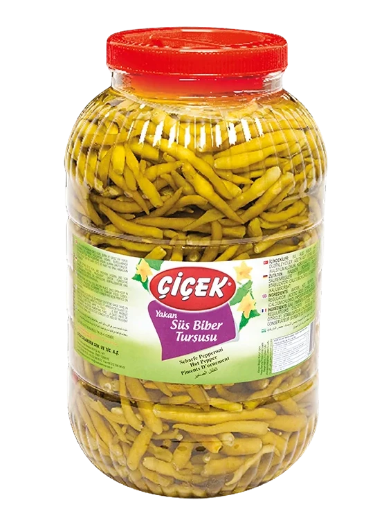 Cicek Yakan Sus Biber Tursusu / Chilipaprikat suolaliemessä 5/2kg PET - Pepperonisäilyke - 10402 - 1