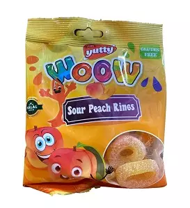 Ciloglu Yutty Woow Sour Peach Rings 150g - Irtomakeiset - 7402 - 1