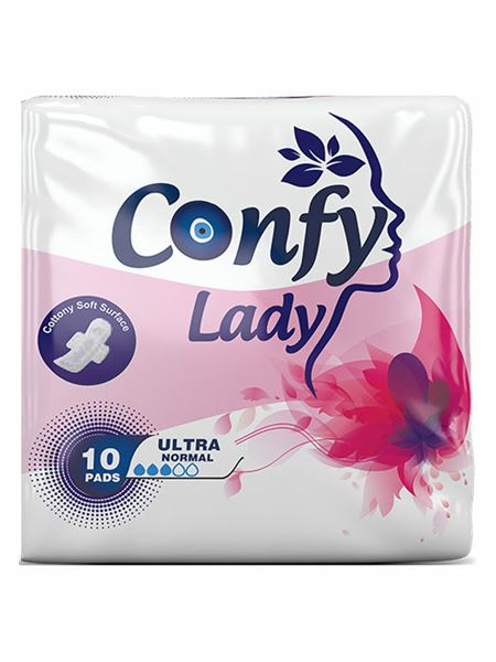 Confy Lady Hygienic Pad Ultra Normal STD/ Terveysside 10kpl - Hygieniatarvikkeet - 19492 - 1